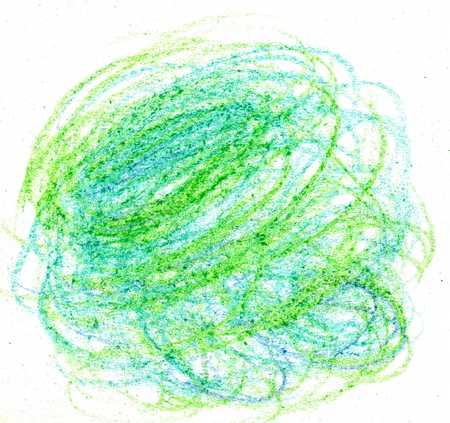 Colorful grunge texture made with wax crayons.の写真素材