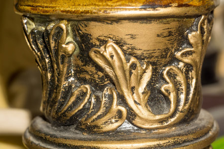 Close up photo of retro style night lamp, different parts.の写真素材