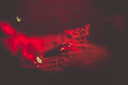 Rose petals of red color, vintage effect, paper textured photo.の写真素材