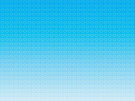 Lovely blue background with decorative heart pattern.のイラスト素材