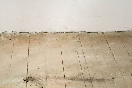 Old dirty unfinished room details, grunge background.の写真素材