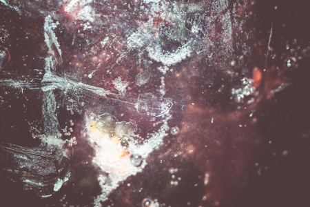 Fresh sweet berry jam in a glass jar, close up background.の写真素材