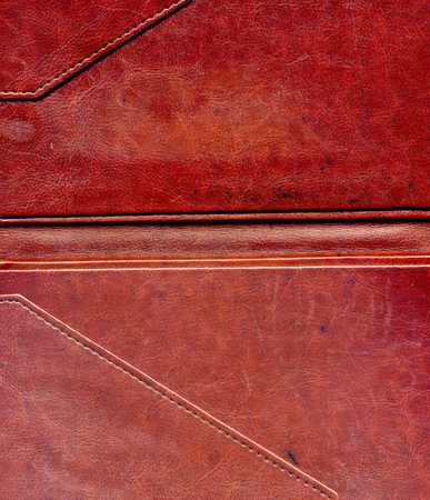 Vintage brown leather texture as abstract grunge background.の写真素材