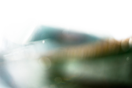 Blurry pouring rain through plastic bag as abstract backgroundの写真素材