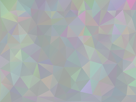 Trendy stylized iridescent polygons, abstract holographic background.のイラスト素材