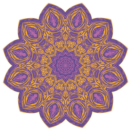 Eastern ornament grunge mandala decorative design background.のイラスト素材