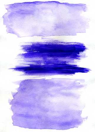 Colorful painted splotches hand drawn, watercolor illustration.の写真素材