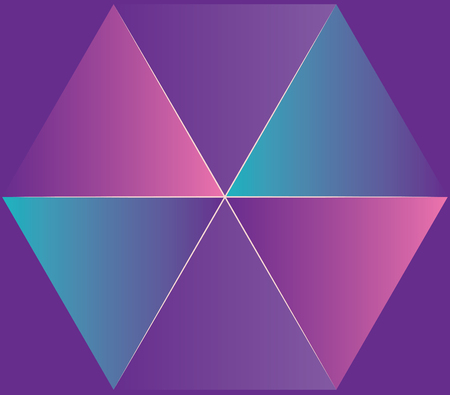 Abstract background with purple shapes pattern design.のイラスト素材