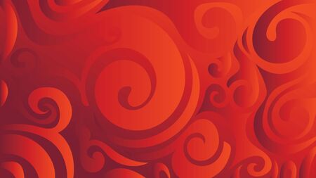 Abstract decorative background with stylized swirly curls design.のイラスト素材
