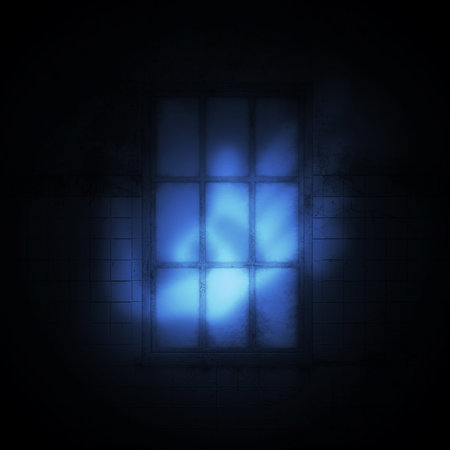 Old window in the abandoned building, digitally rendered 3d illustration.の写真素材