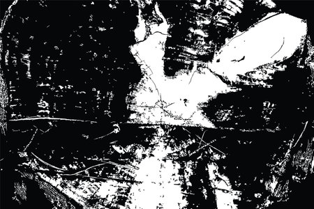 Grunge tree stump structure of wavy rings and cracks wood background.のイラスト素材