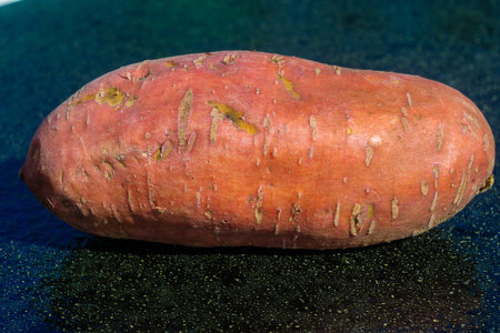 Sweet potato or batat close up photo.の写真素材