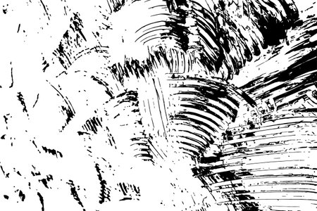 Abstract black paint strokes texture as grunge background.のイラスト素材
