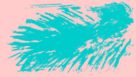Grunge texture created from brush strokes. Teal and pink color texture, abstract modern background. Enhance your visuals with the gritty aesthetic of grunge brush strokes.のイラスト素材