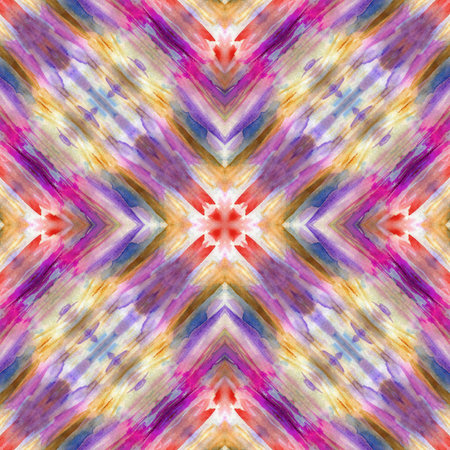 Seamless pattern of watercolor abstract texture in purple colors. Vibrant and artistic design is perfect for adding a dynamic and colorful touch to backgrounds, prints, and creative projects.の写真素材