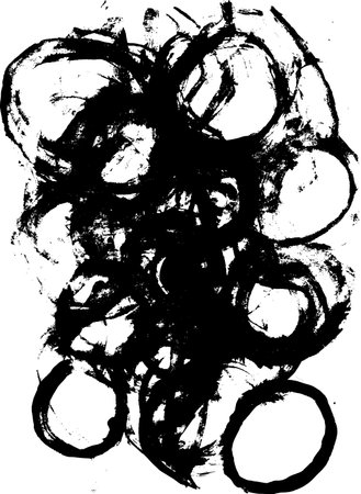 Grunge texture created from black brush strokes. Ideal for adding edgy and expressive elements to design projects. Enhance your visuals with the gritty aesthetic of grunge brush strokes.のイラスト素材
