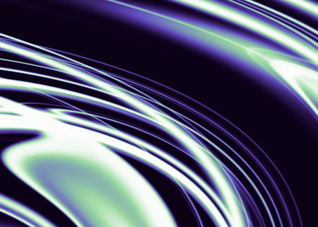 Dark liquid texture with curved lines. Y2K style colorful illustration in simple style. Abstract...