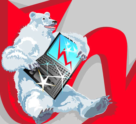 Bear market のイラスト素材