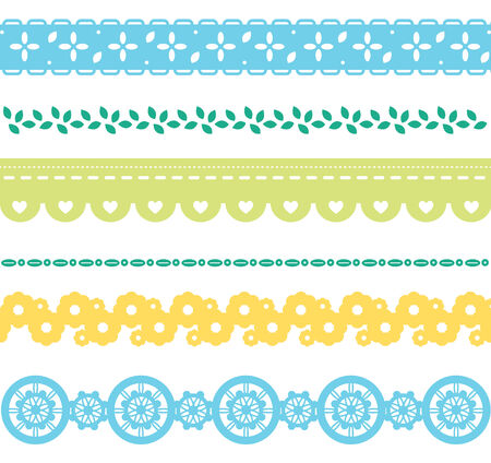 Six of lace for decorative, six of lace design and shape のイラスト素材