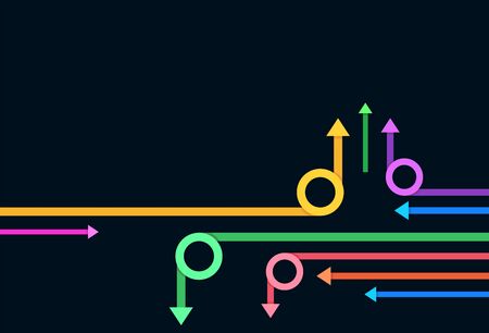 Arrow vector colorful graphic style background.のイラスト素材