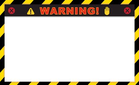 Warning background - emtry space for decoration.のイラスト素材