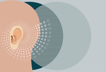 Vector - Graphic ear are hearing.のイラスト素材