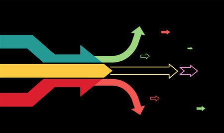 Arrows points to direction forward.