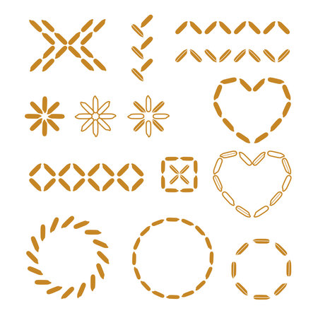 Vector rice element for decorationのイラスト素材