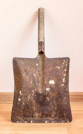 Vintage metal dustpan with clipping pathの写真素材