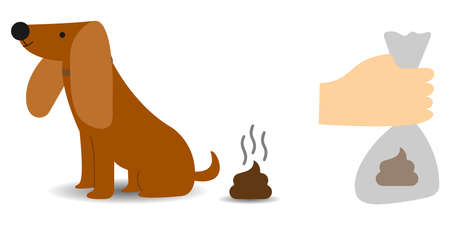 Clean up after your dog, conceptual vectorのイラスト素材