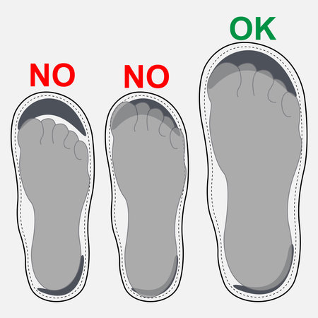 Bare foot on shoe sole with textのイラスト素材