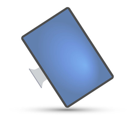 LCD Computer monitor vector on white backgroundのイラスト素材