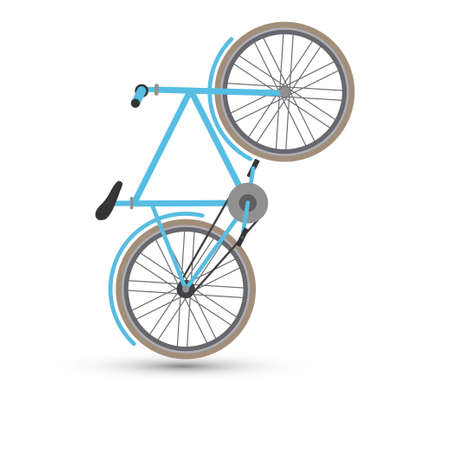 Bicycle vector on white backgroundのイラスト素材