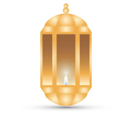 Decorative lantern vector on white backgroundのイラスト素材