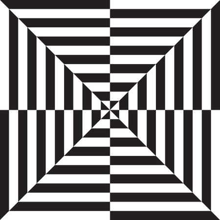 Abstract geometric pattern background with black and white triangle and square shapesのイラスト素材