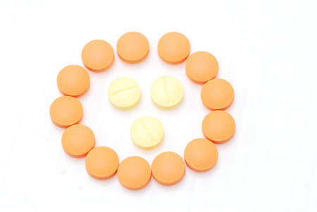 pill on white background