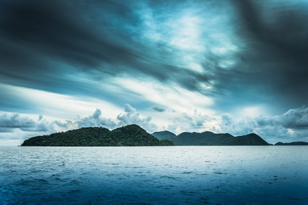 islands in cloudy days