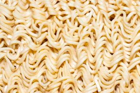 Instant noodles  Texture  Close up