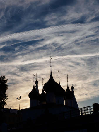 Church in Yaroslavl against the blue sky.の写真素材