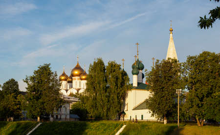 Church in Yaroslavl against the blue sky.の写真素材