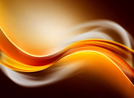 Modern Abstract Gold Orange Wave Design Backgroundの写真素材