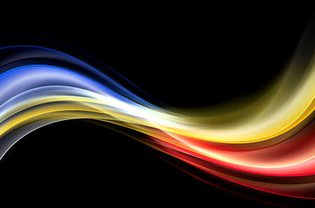 Abstract Colorful Wave Design Backgroundの写真素材
