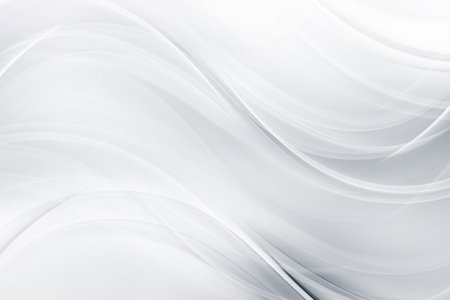 Elegant white lighting wave on grey background. Modern style design.の写真素材