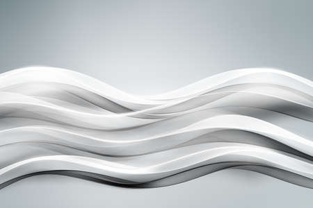 White and black waves abstract texture.の写真素材