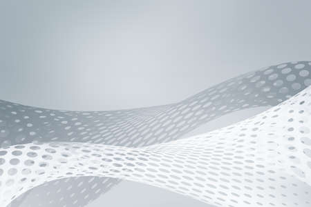 White grey halftone background. Abstract perspective creative graphic for web. Modern business style.の写真素材