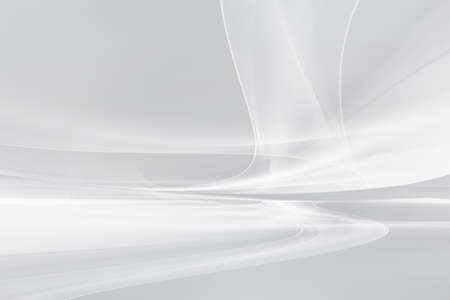 Awesome white and grey abstract background. Futuristic motion waves  design. Interior perspective home decoration.の写真素材
