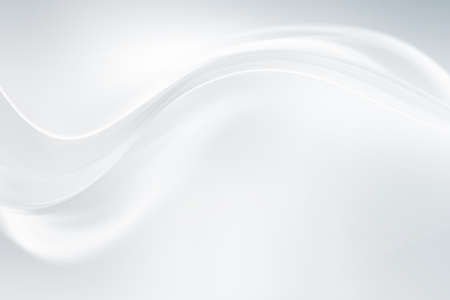 White abstract lines on grey background. Futuristic motion waves design.の写真素材