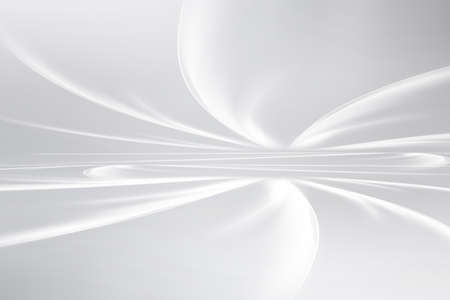 Elegant gray and white perspective waves background.の写真素材