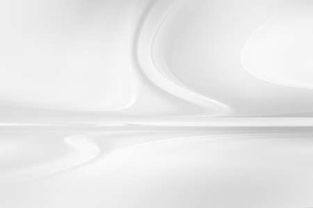 White grey perspective flow waves background. Fantasy futuristic sci-fi design. Abstract perspective creative graphic for web. Modern business style.の写真素材