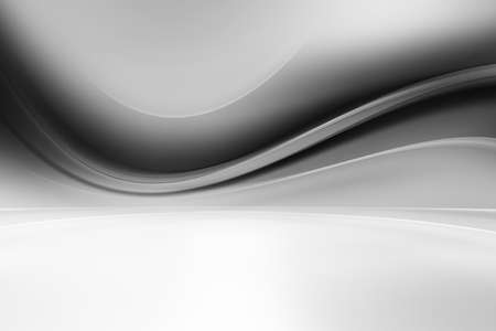 White grey perspective stage background. Fantasy futuristic sci-fi design. Empty room used for display your product.の写真素材